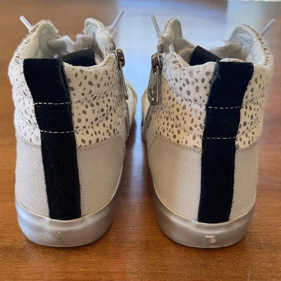 Vintage Havana Lester White Black Grey Gray High-Top Sneakers Size 10 - Picture 5 of 8